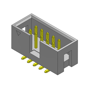 P/H2.54mm Box heade HC204(簡(jiǎn)牛）